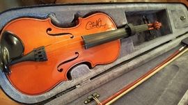 Autographed Fiddle by Charlie Daniels