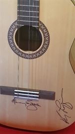 Autographed Guitar by Kenny Rogers and Kenny Loggins