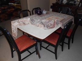 Table (8) chairs, will uncover to view top soon.