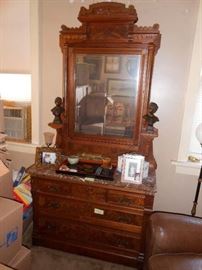 Gorgeous marble top Victorian chest of drawers
