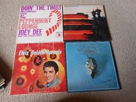 Elvis, Eagles etc albums
