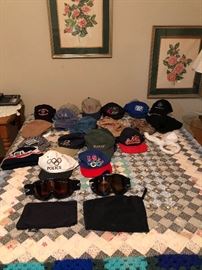 pictures, hats, quilt, snow ski masks