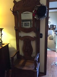 Antique Hall Tree
