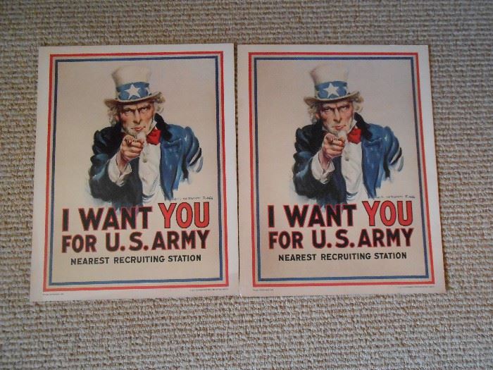 I want YOU for U.S. Army posters