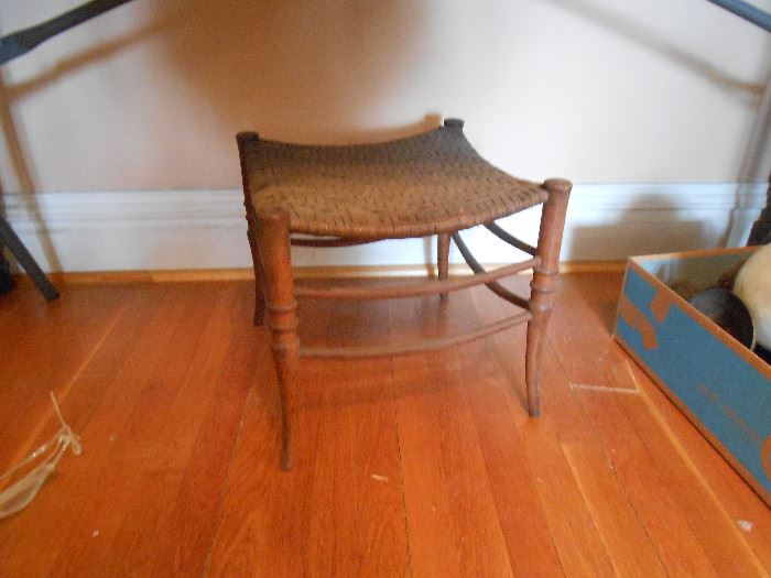 Small woven seat stool