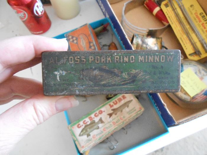 Alfoss Pork Rino Minnow tin (nothing inside)