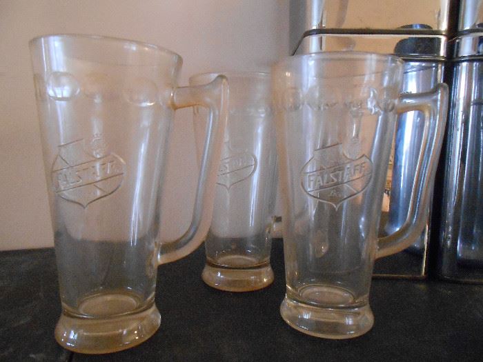 Falstaff glass mugs