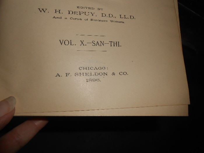 New Britannica 1896 Chicaco - A.F. Sheldon & Co