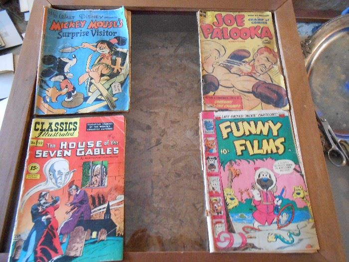 Comics - Mickey Mouse, Joe Palooka, Funny Films, House of the Seven Gables 