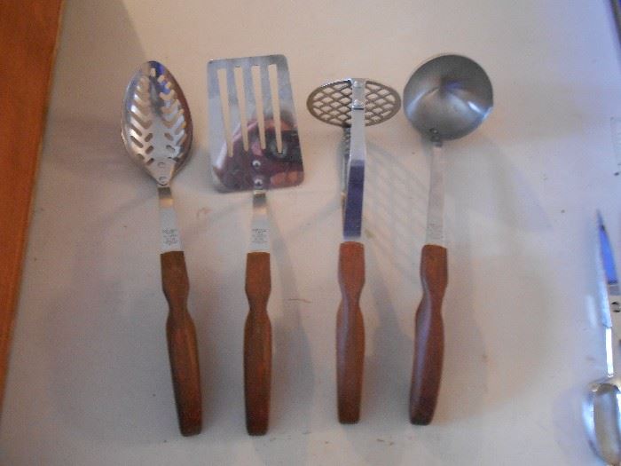 Cutco wood handle utensils