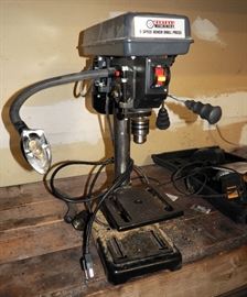 CENTRAL MACHINERY 5 SPEED BENCH DRILL PRESS, MODEL 60238
