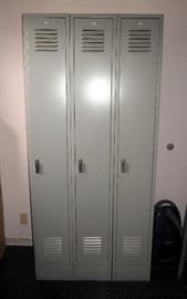 METAL LOCKERS QTY 3 78.5"H X 36"W X 18"D