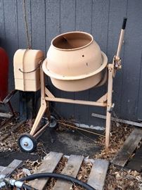 CEMENTY MIXERS, FUEL TANK, SCRAP METAL AND MORE