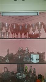Pink depression glass and more