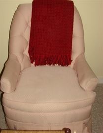 1940s Style Club Chair in a Light Pink