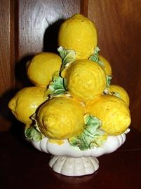 Lemon Porcelain Marked Made In Italy and Numbered