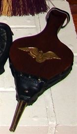 Vintage Fireplace Accessory w/Gold Eagle