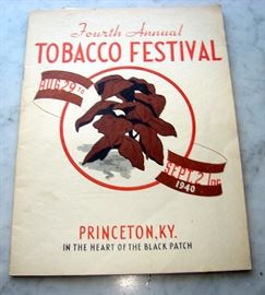 Fourth Annual Princeton, KY Tobacco Fair Pamplet - Large