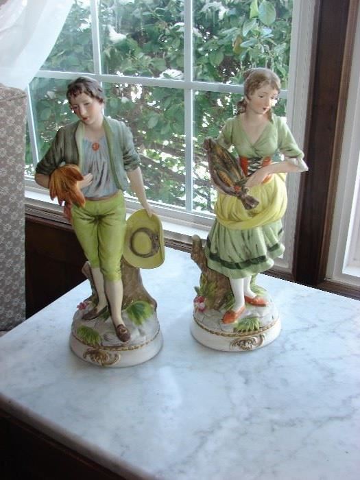Very Large Meissen Figurines