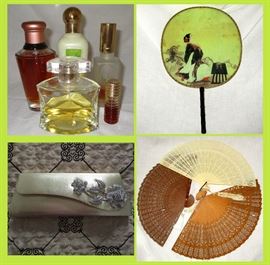 Colognes, Fans and Evening Bag 