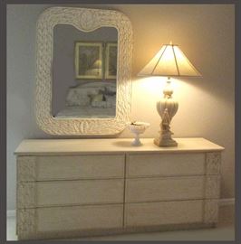Elegant Master Bedroom Set Dresser with Mirror