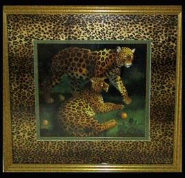 Huge Leopard Print with Leopard Print Matting 