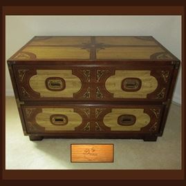 Very Nice Small Asian Inspired Drexel Chest 
