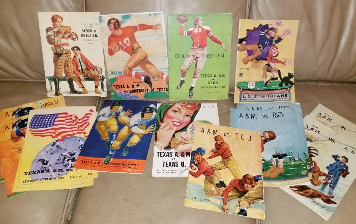 Vintage GAME DAY PROGRAMS (some with Ticket Stubs!)