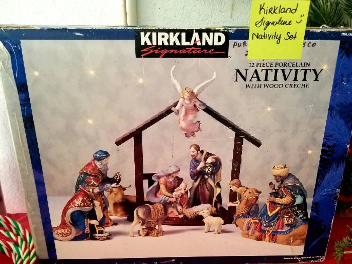 Complete Kirkland Nativity Set