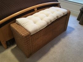 Ethan Allen wicker chest