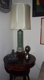 Fine Pr. Vintage Mid C. Lamps (not matching but complimentary)
