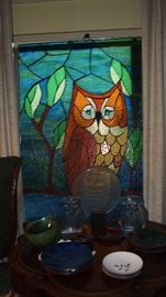 Great Owl Stained Glass