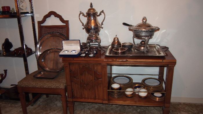 Great Serving Mini Buffet with Silverplate