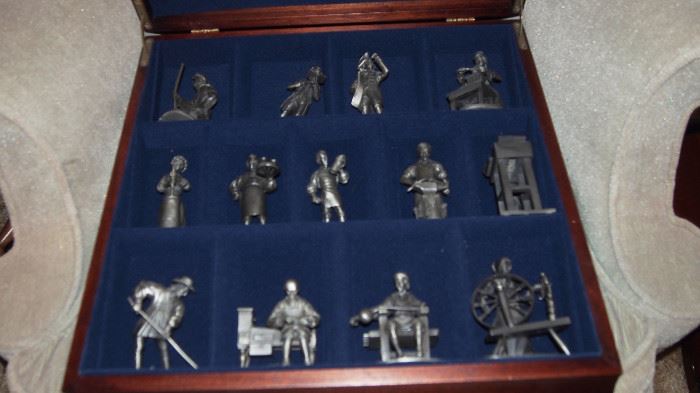 F. Mint Boxed set of Pewter Figurines