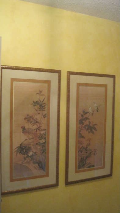 Pair of oriental pictures 