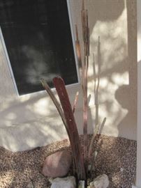 Outdoor "Cactus" made of tractor parts