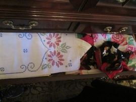 Drawers full of linens