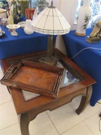 Asian Flair End Table with a matching Console Table