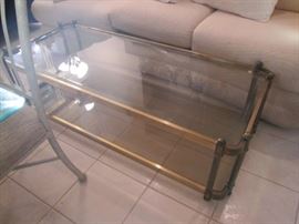 Brass and Glass Coffee Table
