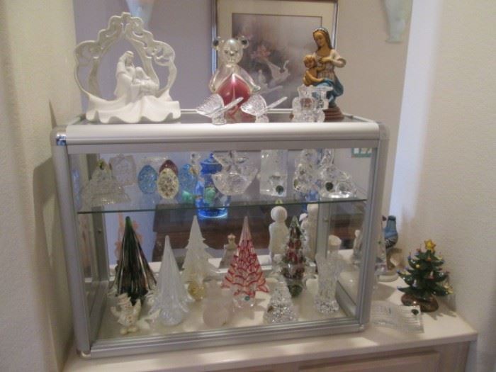 See our Showcase filled with gorgeous Art Glass and Figurine Treasures.  PLEASE ask for help to see these items!  THX!