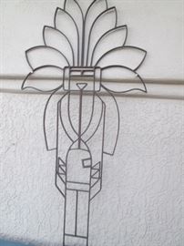 Metal wall Kachina