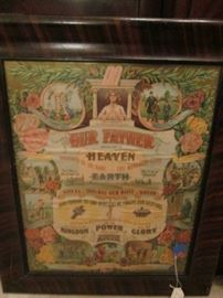 Vintage "Our Father", 1890's Litho