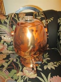 Copper Electric Percolator, Samovar style