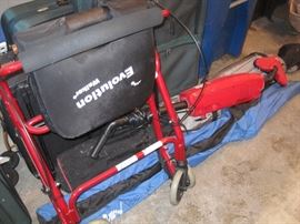 Skis. Walker. Vacuum.