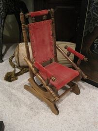 Childs antique rocker.