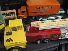 Vintage and newer toys.