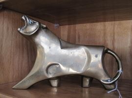 Stylized Brass Tiger/Lion.