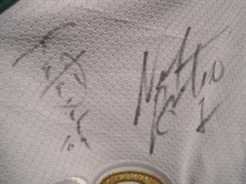 Minnesota North Stars signed Jersey.