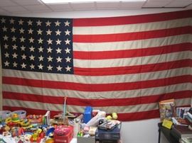 Large 48 star Stars and Stripes Flag.