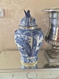 PAIR OF BLUE MAITLAND-SMITH TEMPLE JARS